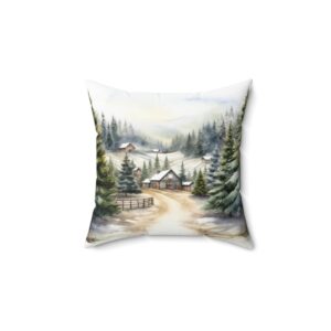 Vintage Christmas Memories Throw Pillow - 4 sizes